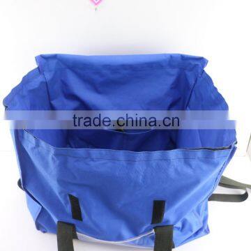 Blue Color Shoulder Bag Lunch PVC Bag Insulated Cooler Ice Bag Hand Make