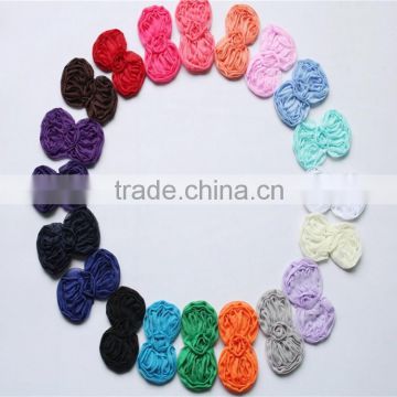 boutique cheaper hair bows , shabby chiffon bows wholesale