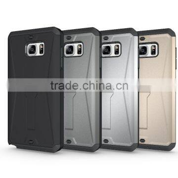 For Samsung Galaxy Note 5 Premium Armored Tank Style Case Combo PC+TPU Kickstand Mobile Back Cover Case With Screen Protector photo-6