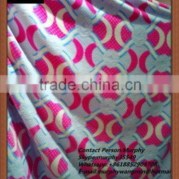 Stitching Technics 3D Printed Super Soft Flannel Blanket Fabric Changshu Factory