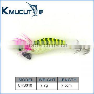 CHS010 ABS luminous squid jig 2.0# hook stainless steel cuttlefish fishing bait