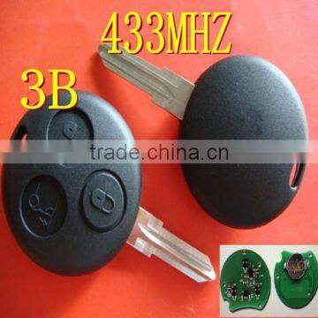 TD 3 button no logo remote key 433mhz for Bnz