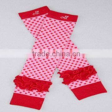 Pink young girls fashion leg warmers wholesale