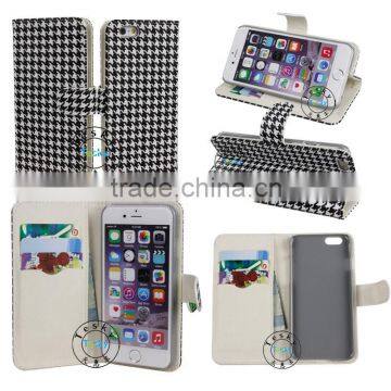 newest wallet with credit card slots pu leather phone case for iphone 6