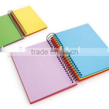 Student notebook in 7 different colors