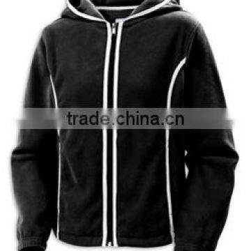 high quality plain cheap black cotton fleece men's hoody