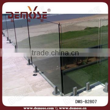 tempered glass wholesale fence posts / clear panel fence panels