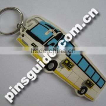 2D Custom Car Shape Soft PVC Keychains