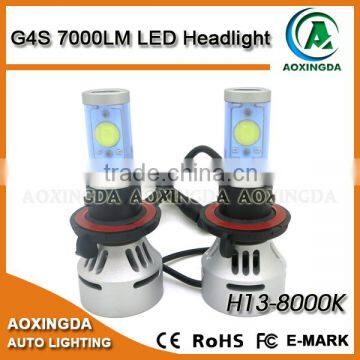 7000 lumen 9004 9007 H4 H13 car headlight LED with 5 colors