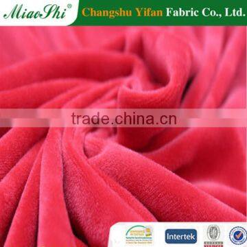 100% polyester warp knitting plush fabric with short pile