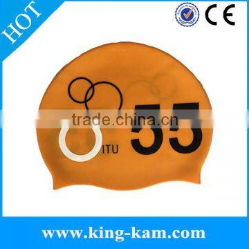 Personal And Colorful, Hot Selling New Silicone Swimming Cap Design Your Own Swim Cap