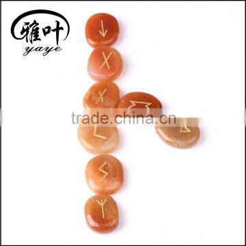 Natural Red Aventurine Rune Tumbled Stones for Sale