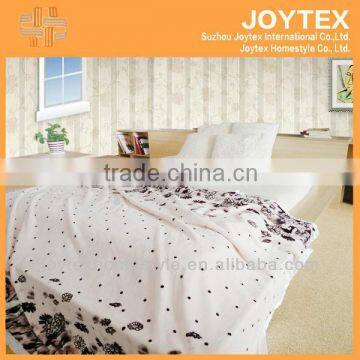new style polyester printed coral custom fleece blanket / flannel blanket queen