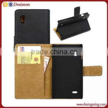 flip leather mobile phone case for lg optimus l9 ii d605 p760 p765 p768 case