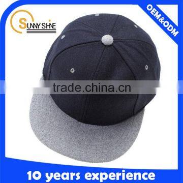 Blank wool tweed 6 panel cheap brand snapback hats wholesale                        
                                                                                Supplier's Choice