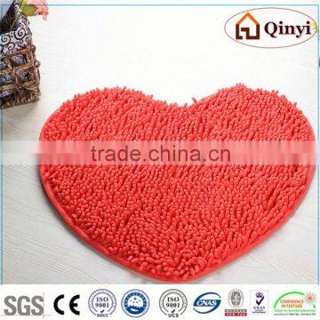 NEW Bottom price hot sell shiny chenille living room mat / Chenille mat-QINYI