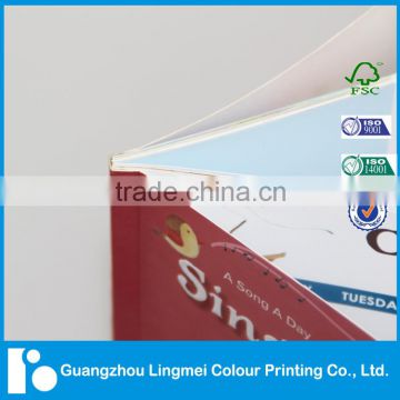 300g coated paper soft cover perfect binding book printing with 157g inner paper