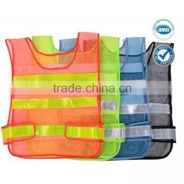 mesh reflective safety vest with PVC tape