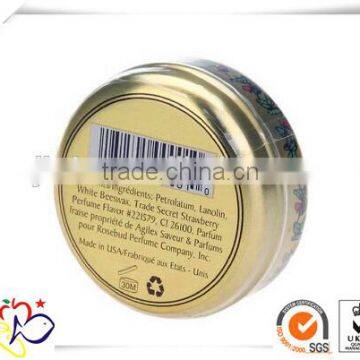 manufacturer lip balm tins container/lip balm ball container