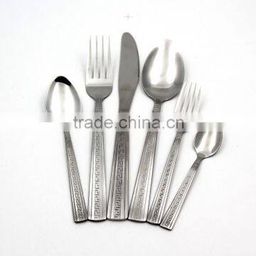 China completed 18-10 stainless steel flatware sets