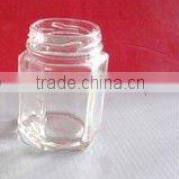 120ml Hexagonal Glass Jars