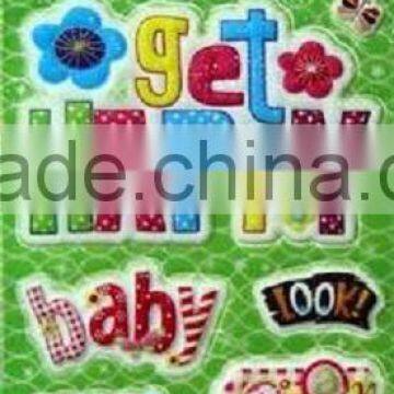 Glitter 3D sticker