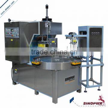 Automatic PVC PET plastic creasing box making machine