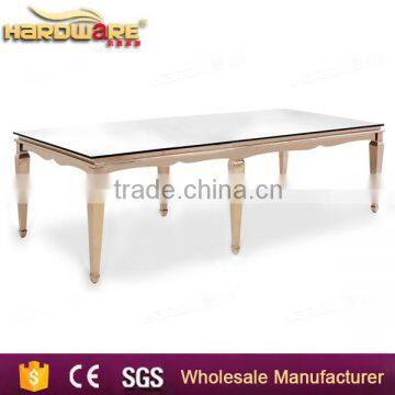 glossy metal wedding table , european wedding dining table                        
                                                                                Supplier's Choice