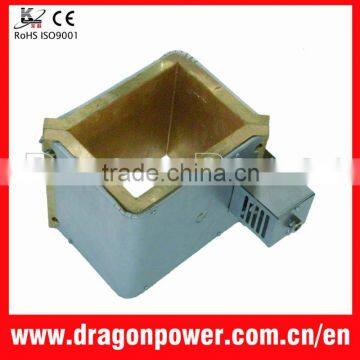 Cast heaters for double screw extruder