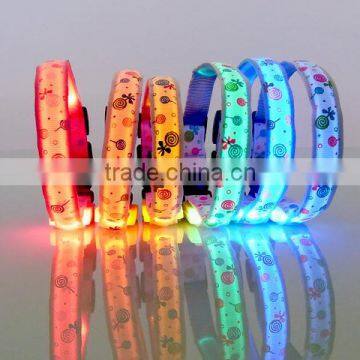 Candy printing led dog collar