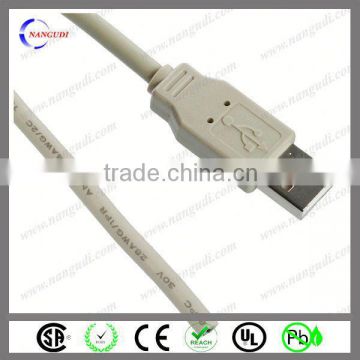 USB A male with open end UL2725 USB2.0 cable