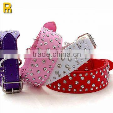 2014 hot sale wholesale leather dog collars