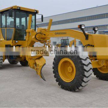 XCMG GR8500h 500HP model motor grader with Shanghai diesel engine ZF transmission hot for exporting