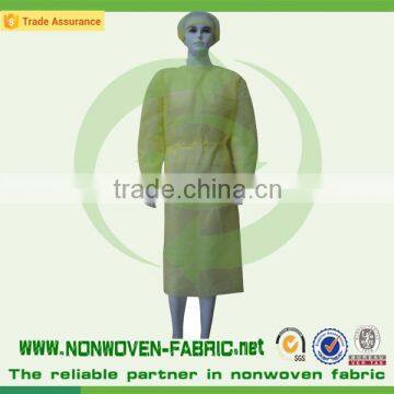 Disposable PP nonwoven/SMS Blue Surgical gown