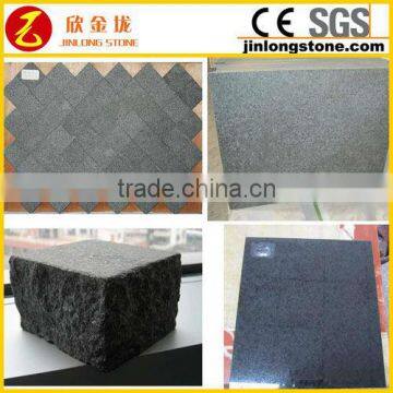 Polished Natural G684 black basalt