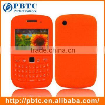 Case For Blackberry 8520 / 9300 , Orange Silicone Smartphone Keyboard Case