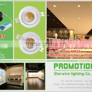 Promotion-10% discount for 7w cob led downlight