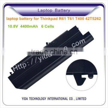 10.8V 4400mah laptop battery for Lenovo Thinkpad R61 T61 T400 42T5262