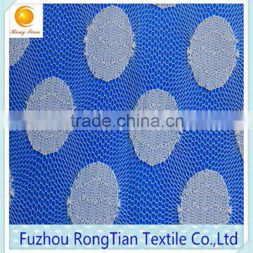 Factory sales round dots pattern polyester mesh lace for decoration