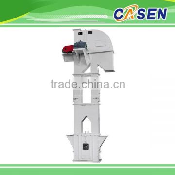 Single bucket elevator for food products transportation