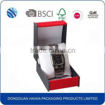 Pastic Material and Unisex Gender Watch Box with Pillow Custom