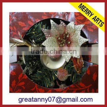 Promotional colorful decorated candleholder for christmas and other decoration