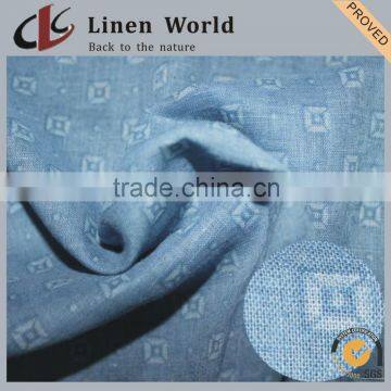 Printed Interwoven Linen Cotton Fabric/Linen Fabric/Linen Rayon Fabric For Shirt