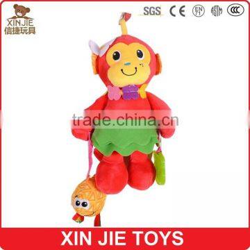 custom plush baby rattle doll toy good quality rattle soft baby toy