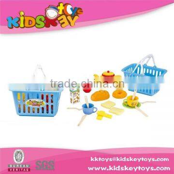 2015 New kids kitchen set toy tableware set plastic dinner set kitchen tool set