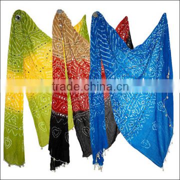 Wholesale Lot Colorrful Designer Bandhani Dupattas