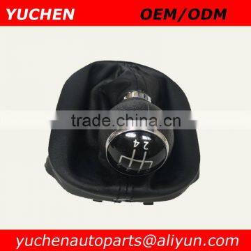 YUCHEN Car Shift Gear Knob With Gaitor For Volkswagen VW Touran Caddy 2003-2011 1T0711113N/1T0711456