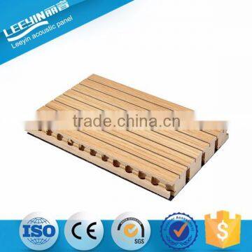 2015 High Quality Soundproofing Interior Wooden Grooved Acoustic Panel For Gym