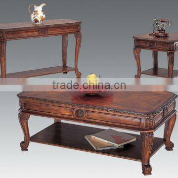 CF30028 Luxury classic Unique Carved Coffee Table End Table Sofa Table