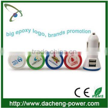 12V-24V 2.1A Output Usb Car Charger 2 Port With CE ROHS FCC